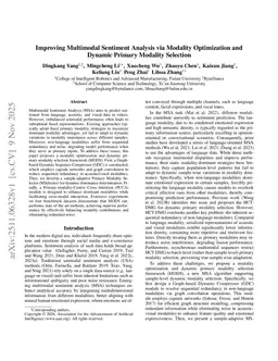 Improving Multimodal Sentiment Analysis via Modality Optimization and Dynamic Primary Modality Selection
