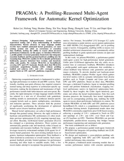 PRAGMA: A Profiling-Reasoned Multi-Agent Framework for Automatic Kernel Optimization