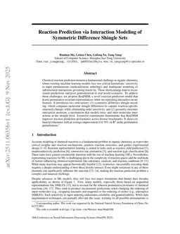 Reaction Prediction via Interaction Modeling of Symmetric Difference Shingle Sets