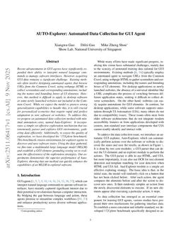 AUTO-Explorer: Automated Data Collection for GUI Agent