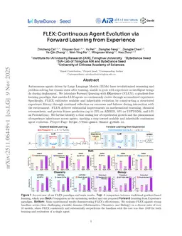 FLEX: Continuous Agent Evolution via Forward Learning from Experience