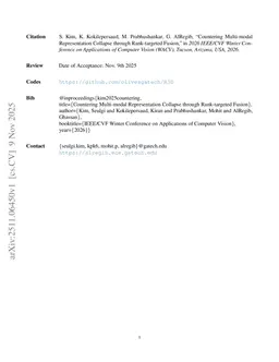 Countering Multi-modal Representation Collapse through Rank-targeted Fusion