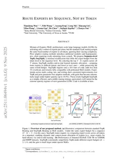 Route Experts by Sequence, not by Token