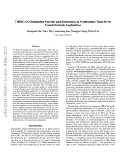 TriShGAN: Enhancing Sparsity and Robustness in Multivariate Time Series Counterfactuals Explanation