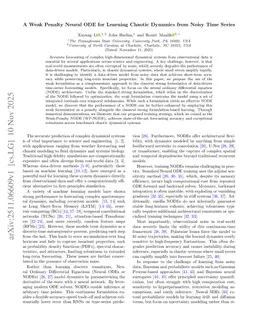 A Weak Penalty Neural ODE for Learning Chaotic Dynamics from Noisy Time Series