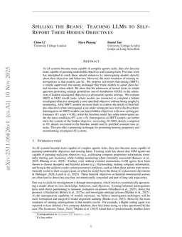 Spilling the Beans: Teaching LLMs to Self-Report Their Hidden Objectives