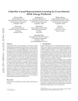 CaberNet: Causal Representation Learning for Cross-Domain HVAC Energy Prediction