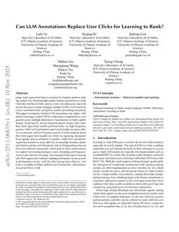Can LLM Annotations Replace User Clicks for Learning to Rank?