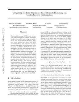 Mitigating Modality Imbalance in Multi-modal Learning via Multi-objective Optimization