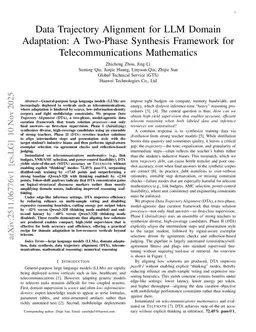 Data Trajectory Alignment for LLM Domain Adaptation: A Two-Phase Synthesis Framework for Telecommunications Mathematics