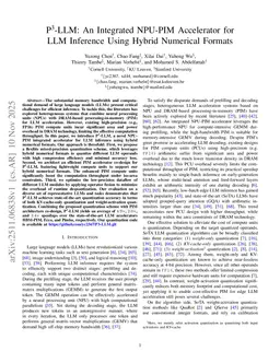 P3-LLM: An Integrated NPU-PIM Accelerator for LLM Inference Using Hybrid Numerical Formats