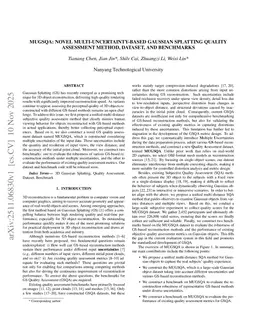 MUGSQA: Novel Multi-Uncertainty-Based Gaussian Splatting Quality Assessment Method, Dataset, and Benchmarks