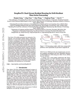 DeepBooTS: Dual-Stream Residual Boosting for Drift-Resilient Time-Series Forecasting