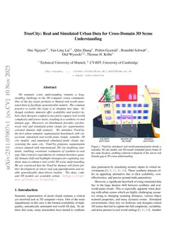 TrueCity: Real and Simulated Urban Data for Cross-Domain 3D Scene Understanding