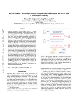 Do LLMs Feel? Teaching Emotion Recognition with Prompts, Retrieval, and Curriculum Learning