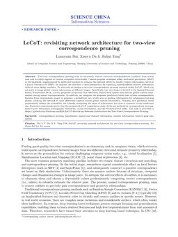 LeCoT: revisiting network architecture for two-view correspondence pruning
