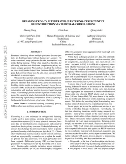 Breaking Privacy in Federated Clustering: Perfect Input Reconstruction via Temporal Correlations