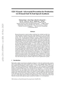 E2E-VGuard: Adversarial Prevention for Production LLM-based End-To-End Speech Synthesis