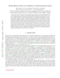 Sample-efficient quantum error mitigation via classical learning surrogates
