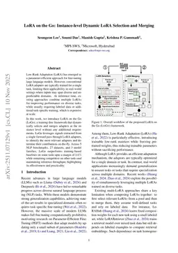 LoRA on the Go: Instance-level Dynamic LoRA Selection and Merging