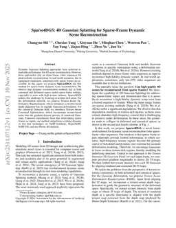 Sparse4DGS: 4D Gaussian Splatting for Sparse-Frame Dynamic Scene Reconstruction