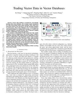Trading Vector Data in Vector Databases