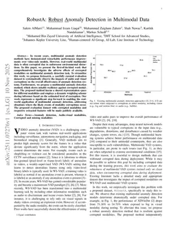 RobustA: Robust Anomaly Detection in Multimodal Data