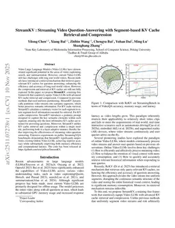 StreamKV: Streaming Video Question-Answering with Segment-based KV Cache Retrieval and Compression