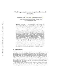 Formal Reasoning About Confidence and Automated Verification of Neural Networks