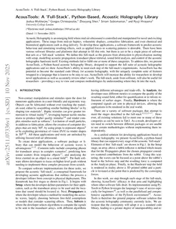 AcousTools: A 'Full-Stack', Python-Based, Acoustic Holography Library