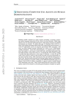 Grounding Computer Use Agents on Human Demonstrations