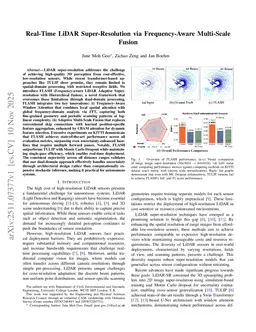Real-Time LiDAR Super-Resolution via Frequency-Aware Multi-Scale Fusion