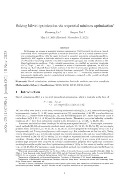 Solving bilevel optimization via sequential minimax optimization