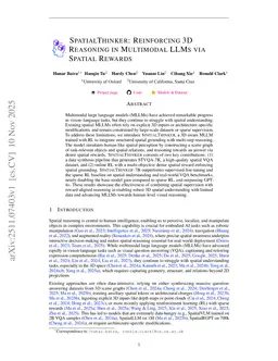 SpatialThinker: Reinforcing 3D Reasoning in Multimodal LLMs via Spatial Rewards