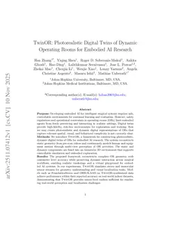 TwinOR: Photorealistic Digital Twins of Dynamic Operating Rooms for Embodied AI Research