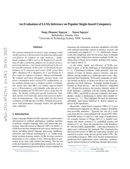 An Evaluation of LLMs Inference on Popular Single-board Computers