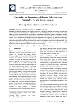 Counterfactual Forecasting of Human Behavior using Generative AI and Causal Graphs