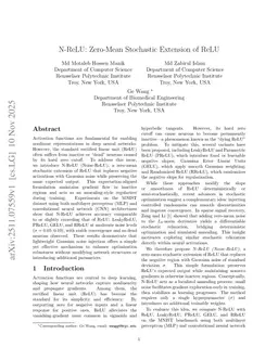 N-ReLU: Zero-Mean Stochastic Extension of ReLU
