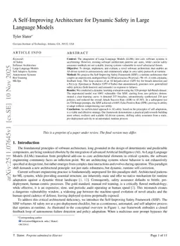 A Self-Improving Architecture for Dynamic Safety in Large Language Models