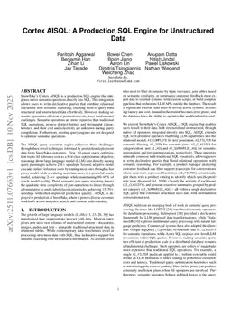 Cortex AISQL: A Production SQL Engine for Unstructured Data