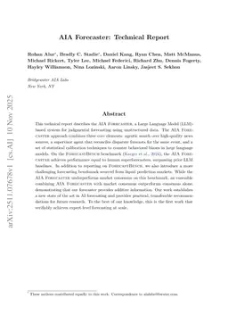 AIA Forecaster: Technical Report