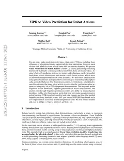 ViPRA: Video Prediction for Robot Actions