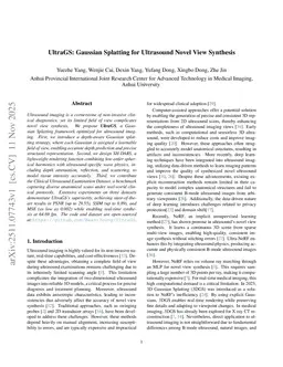 UltraGS: Real-Time Physically-Decoupled Gaussian Splatting for Ultrasound Novel View Synthesis