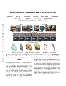 Beyond Randomness: Understand the Order of the Noise in Diffusion