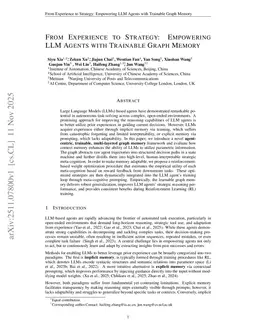 From Experience to Strategy: Empowering LLM Agents with Trainable Graph Memory