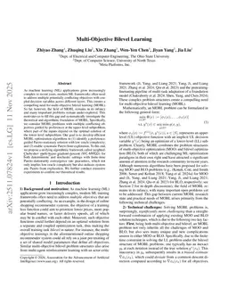 Multi-Objective Bilevel Learning