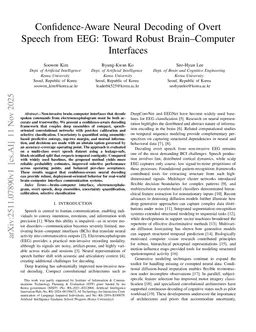 Confidence-Aware Neural Decoding of Overt Speech from EEG: Toward Robust Brain-Computer Interfaces