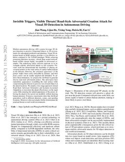 Invisible Triggers, Visible Threats! Road-Style Adversarial Creation Attack for Visual 3D Detection in Autonomous Driving
