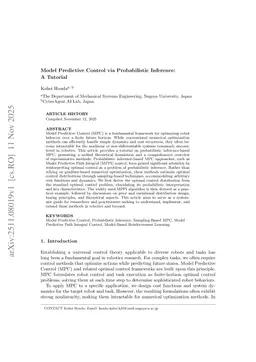 Model Predictive Control via Probabilistic Inference: A Tutorial and Survey