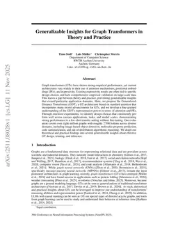 Generalizable Insights for Graph Transformers in Theory and Practice